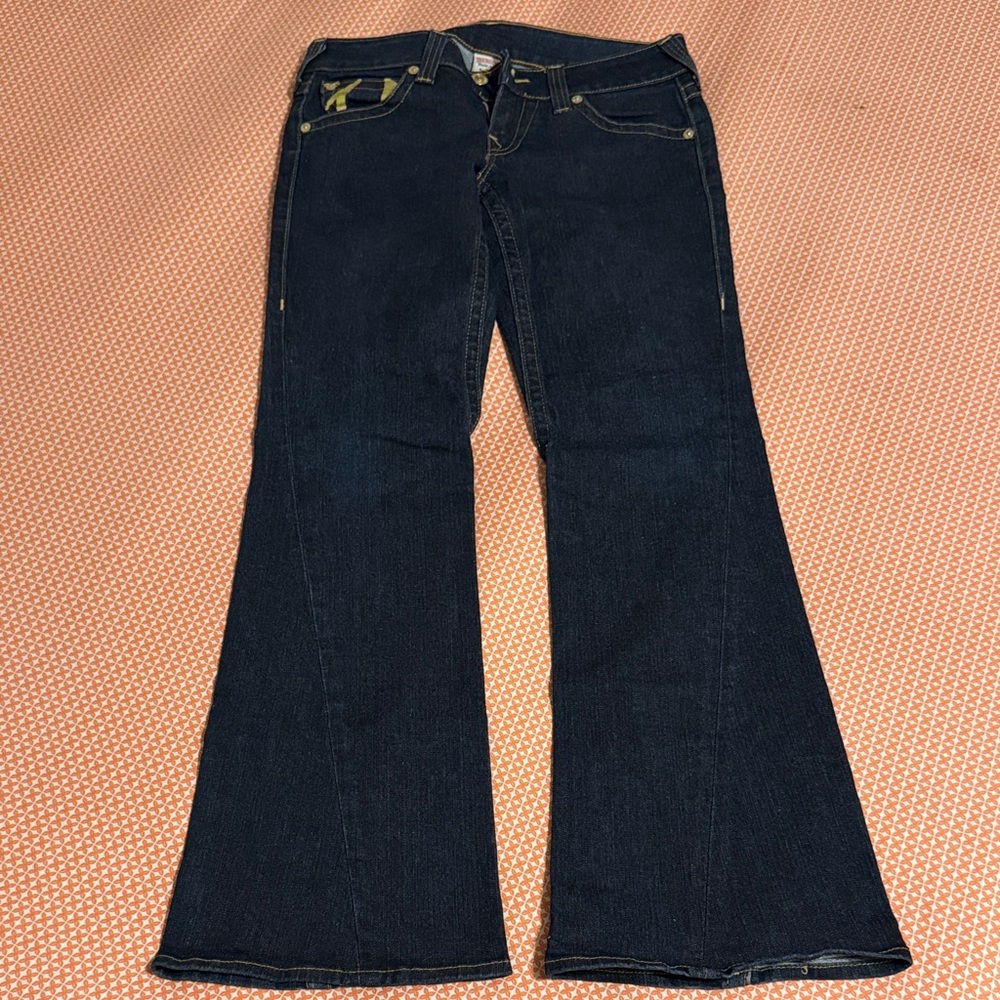 True Religion Dark Blue Flare Jeans